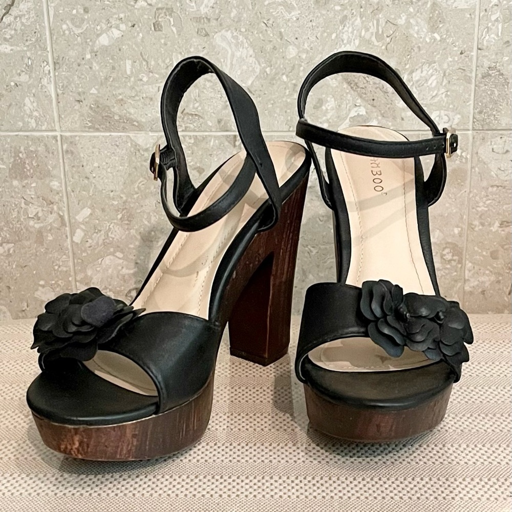 Bamboo, Women’s Chunky Heel Platforms $20